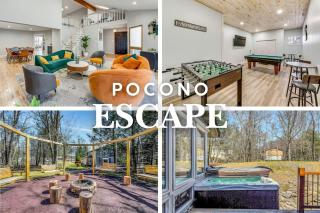 Poconos Ski Retreat w Hot Tub, Game Room, Firepit - 0