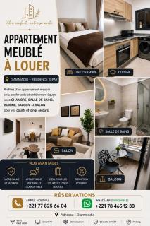 Chambre Salon pôle urbain Diamniadio, Wifi Starlink - Possibilité location voiture - gardiennage - proche aéroport - 9