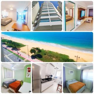 Apt com 2q e Varanda Frente Mar - 0