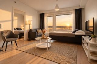 City Home Finland Panorama Suite - New Luxury Suite with Own SAUNA, One Bedroom, Spacious Balcony with City Views and Great Location next to Nokia Arena - 0