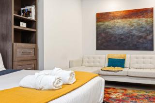 Modern studio apartment with dedicated workspace - 3