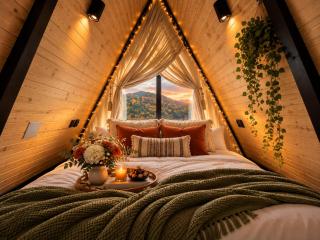 Macko's Cabins - A-Frames with Hot Tub & Mountain Views - 5