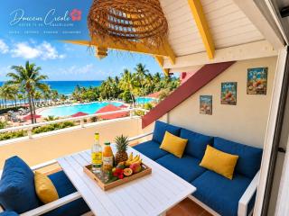 T3 tropical vue mer et piscine Sainte Anne village club - 9