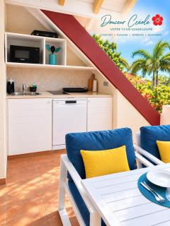 T3 tropical vue mer et piscine Sainte Anne village club - 8