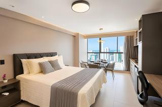 Studio moderno em andar alto com vista mar #2005 - 8