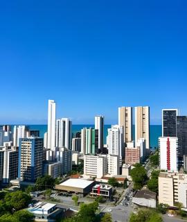 Studio moderno em andar alto com vista mar #2005 - 5