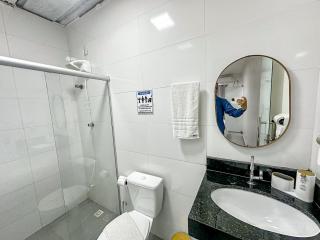 Aptos com 1 quarto, próximo a praia de Taperpuã, com 'àrea de churrasco compartilhada. - 2