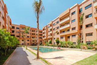 2BR Modern Apt 2min M Avenue Balcony Fiber WiFi 2 Pools 24 7 Security Hivernage - 6