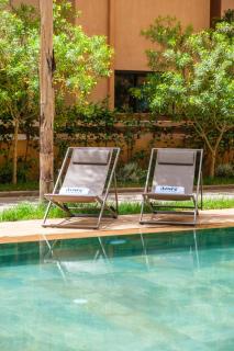 2BR Modern Apt 2min M Avenue Balcony Fiber WiFi 2 Pools 24 7 Security Hivernage - 1