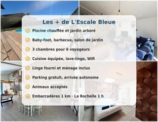 L'Escale Bleue Piscine chauffée Baby foot Parking gratuit - 8