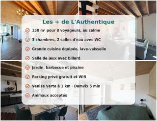 L'Authentique Billard Piscine chauffée Parking privé - 8