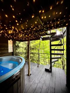 Tree house Predeal THE STARS CABIN 2 Ciubar - 1