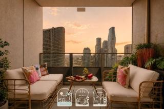 SODO Level 35 2 Bed Santuary with Balcony & Resort Amenities - Pool Jacuzzi Sauna Steam Room & Gym - Melbourne - 6