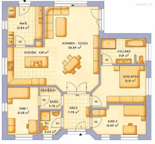 Ferienhaus Winkelbungalow Garding - 2
