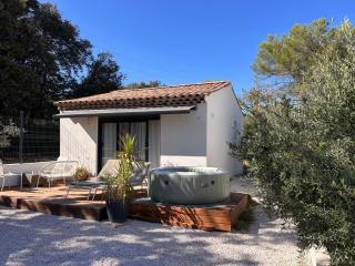 Maisonnette 32m2 climatisé avec jacuzzi au calme. - 0
