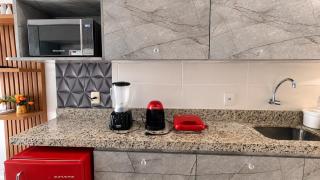Flat na praia com varanda e cozinha 417 - 2