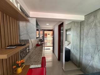 Flat na praia com varanda e cozinha 417 - 5