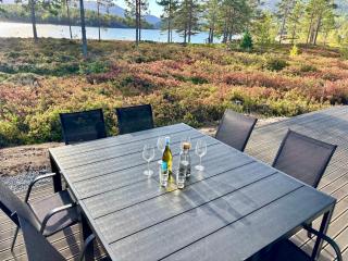 Nisserstrand Hytte direkt am See mit Sauna und Homeoffice in Treungen - 0