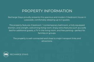 Free Parking-Sleeps 5 - 3 Bedroom House - Stunning Interior - 6