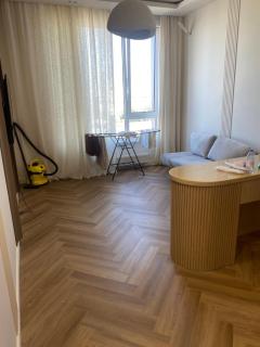 Cozy 50 m2 European-style two-bedroom apartment for rent by the night, Almaty - 4