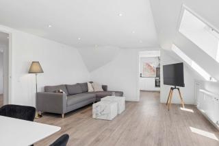 Modern apartment in central Aalborg with city views - 0