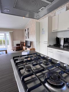 EuroParcs Schoneveld Breskens Chalet Meer und Sonne mit Zaun Haus Nr J253 - 4
