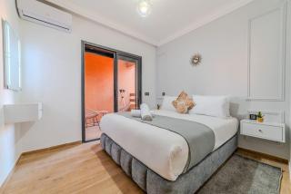 New! 2BR Cosy Stay - Hivernage- Pool View - Parking Near M Avenue & Rail - Marrakesh - 5