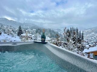 Chalet Luxury 5-Les Gets-Luxe-confort-jacuzzi-cheminée-à 400 m des pistes-Vue exceptionnelle - 9