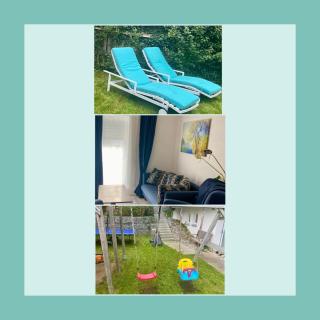 Fußläufig zu S-Bahn nach München und See Gemütliche und voll ausgestatette 2 Zimmer Ferienwohnung am Wörthsee mit Terrasse, Grill, Schaukel, Doppelbett oder getrennte Betten, ideal zum Entspannen aber auch zum Arbeiten - 0
