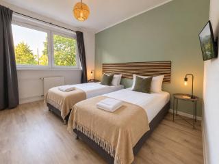 Havn Apartments - 5 Einzelbetten, Küche, WaMa, Balkon, WIFI, Smart TV, 24h Check-in - 4