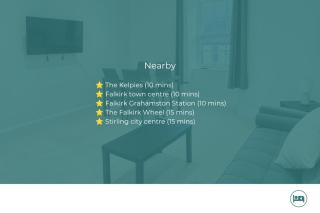 2 Bedroom Flat near Grangemouth | Sleeps 8 - 9