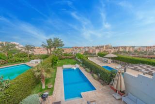 Ollystays Seaview Villa 3BR Heated Pool GYM-Joubal El Gouna - 4