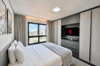 Loft Confortável e Elegante com Quarto Fechado - 0
