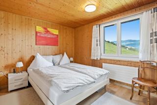 Nebelmeer Chalet Grabs mit Panorama über das Rheintal - 8