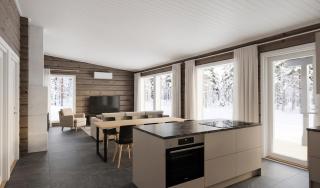 Villa Maya, Modern log house, Pyhätunturi, Lapland - 5