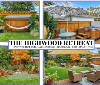 The Highwood Retreat - Private Hot Tub & Backyard Oasis - 3BR Suite Banff Pass - 0
