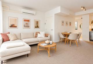 Walk to Beach Stylish 2BR Free Parking - 1