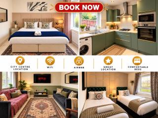 5 Bedroom House - 10 Beds - City Centre - Parking - 0