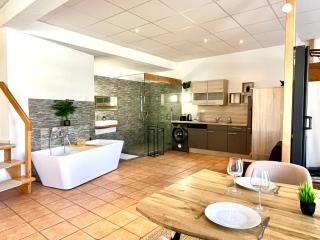 Alpenloft - Freistehende Badewanne & Berggefühl - 5