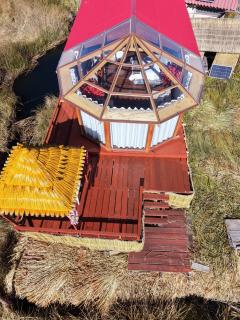 Sunset view of the house in Puno, Peru, Lake Titicaca - 1