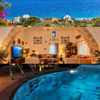 Historic Stone Villa with Private Pool, Garden & Full Sea View - Kyrenia - 8