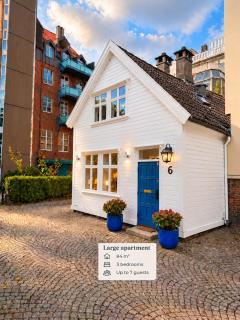 Historic Bergen House with 2 Separate Apartments on a Quiet Pedestrian Lane - Free Parking - 9