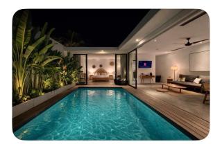 Villa Reif 3, Luxury poolvilla, 2 bedrooms, 100m2, near beach Canggu, quiet location - 4