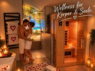 "Penthouse Suite" Private Wellness-Suite für zwei mit Whirlpool & Sauna - 9