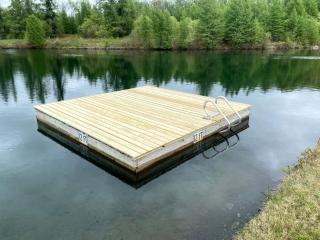 Spacious Safari Tent with King Bed and Covered Deck near Lake Champagne, Randolph, Vermont - 2