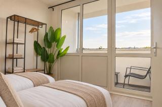 Havn Apartment - 4x Einzelbetten, WaMa, Smart TV, Balkon, Küche, WLAN, 24h Self Check-in - 8