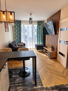 Green Baltic Portovo Family Apartment Near Old Town Balcony - Gdańsk - 9