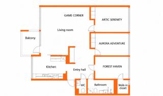 Lapland-themed 3 bedrooms with game corner & free parking - 8