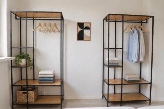 Schönes 3-Raum Apartment mit 5 Einzelbetten, Küche, WaMa, Balkon, WLAN, gratis Parken - 5