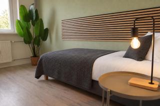Schönes 3-Raum Apartment mit 5 Einzelbetten, Küche, WaMa, Balkon, WLAN, gratis Parken - 2